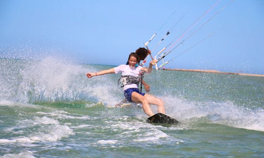 Kiteboarding with IKO-instructor of Kite-Active Team in Red Sea Hurghada