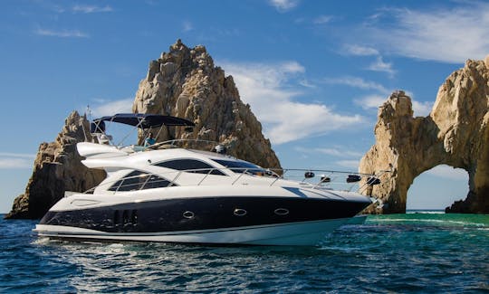 Iate privado Sunseeker de 60 pés em Cabo San Lucas, México