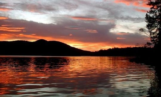 Sunset off Quadra Island