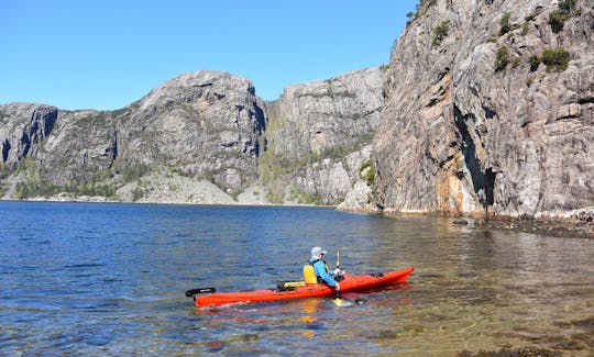 Aluguel de caiaque duplo em Jørpeland, Noruega!