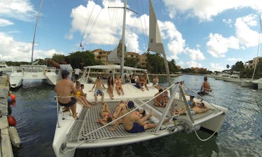 Le catamaran Voyager 55 à Puerto Aventuras Riviera Maya