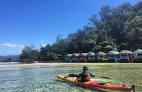 Kayaking & Guided Snorkeling in Dinawan Island, Sabah.