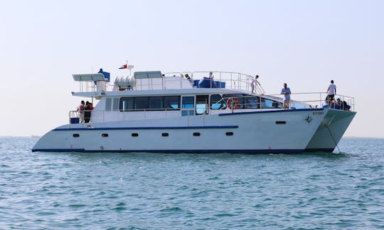Best Yacht for Events in Dubai -  64' Power Catamaran Charter for up to 50 guests!