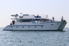 Best Yacht for Events in Dubai -  64' Power Catamaran Charter for up to 50 guests!