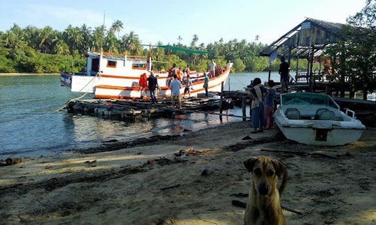 40ft Trawler Fishing Charter for 5 People in Ngwesaung, Myanmar