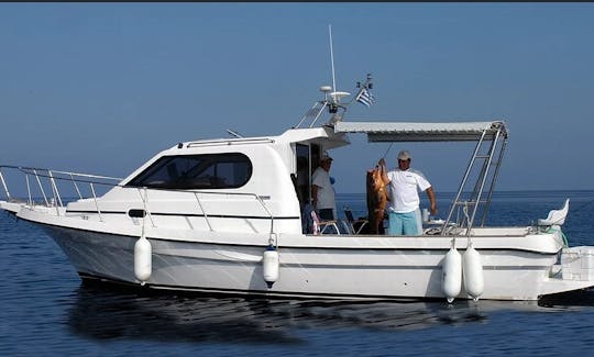 Kreta Mare Cruiser 8.98 Fishing Charter in Paphos with Captain Constantinos