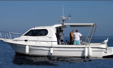 Kreta Mare Cruiser 8.98 Fishing Charter in Paphos with Captain Constantinos