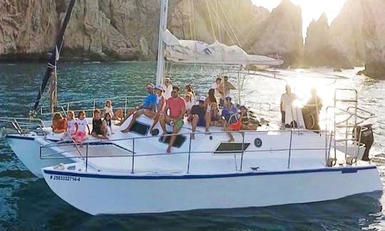 Private Charter on a 38ft Cruising Catamaran for Up to 15 People in Cabo, Mexico
