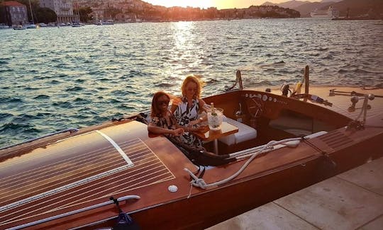 Majestic 27 Classic Wooden Boat Rental in Dubrovnik, Croatia