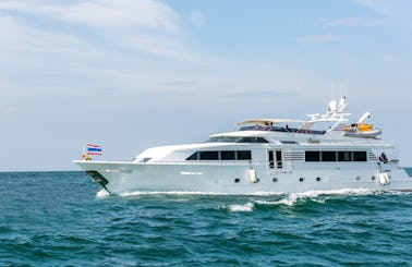 Magnificent 110' Broward Luxury Superyacht for Charter in Pattaya, Thailand