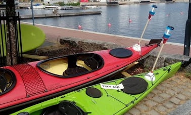 Alquiler de kayaks individuales de fibra de vidrio en Kuopio, Finlandia