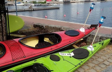 Single Fiberglass Kayak Rental in Kuopio, Finland