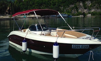 AS 590 DELUX  Deck Boat Rental for 8 People in Menaggio, Italy