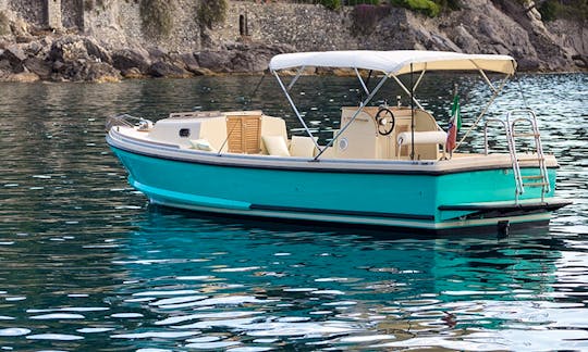 8-People Nelson 24' Margherita Center Console for Rent in Portofino, Italy