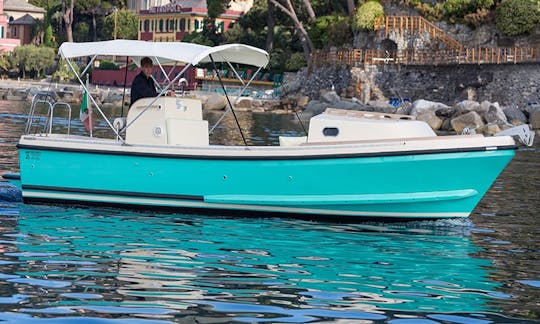 8-People Nelson 24' Margherita Center Console for Rent in Portofino, Italy