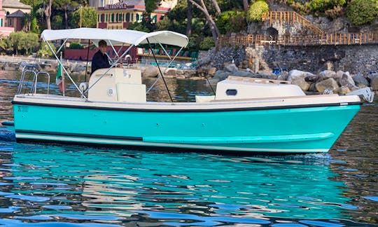 8-People Nelson 24' Margherita Center Console for Rent in Portofino, Italy