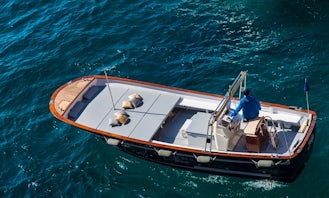 Private Boat Tour to the Island of Capri onboard Italian Gozzo Motor Boat