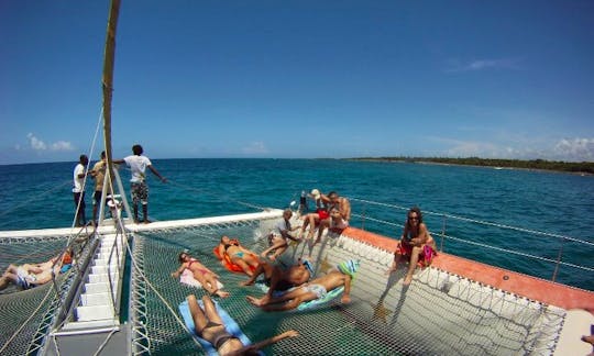 All Inclusive Tour aboard the Biggest Catamaran in Dominican Republic