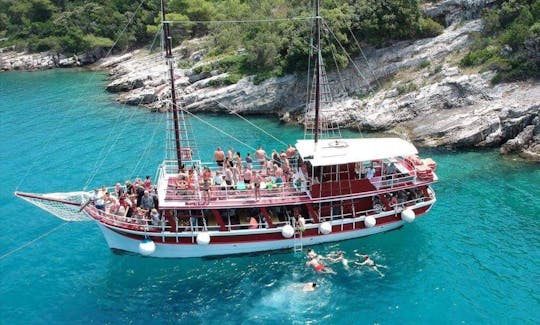 72ft Traditional Croatian Tall Ship Rental in Omiš, Split-Dalmatia County