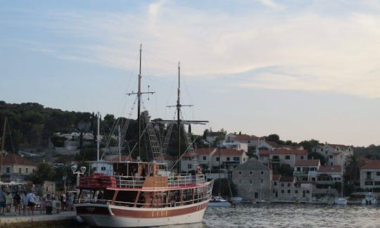 72ft Traditional Croatian Tall Ship Rental in Omiš, Split-Dalmatia County