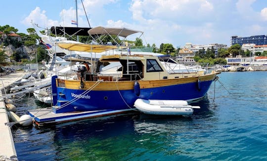 Experience the Adriatic Riviera at its best on this beautiful boat from Split, Croatia