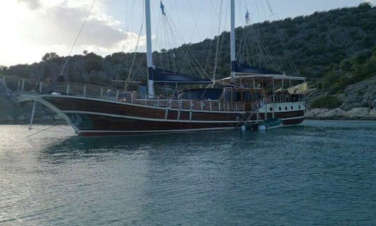 Enjoy a Weekly Full Board Included Gulet Cabin Charter in Antalya, Turkey