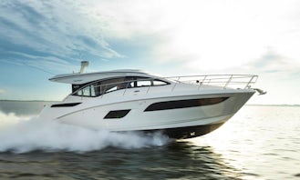 Charter this 32 ft Sundancer Motor Yacht with SeaBob for 12 People in Sag Harbor, New York