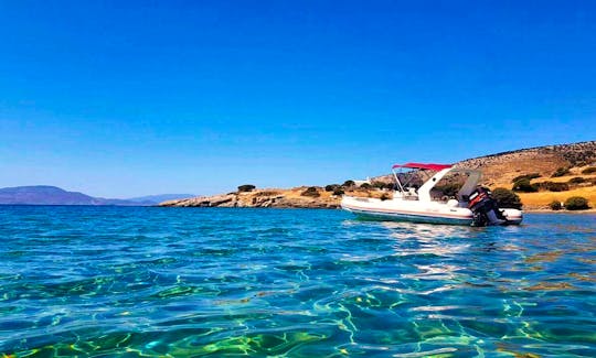 Yria 728 boat  RIB for Rent in Agia Anna Port, Naxos, Greece