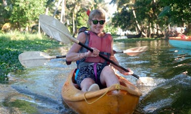 alquila kayaks en Alleppey Backwaters, ¡explora canales estrechos escondidos!