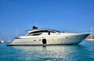 Elegant Pershing 72 Motor Yacht in Ibiza, Spain for 10 Guests