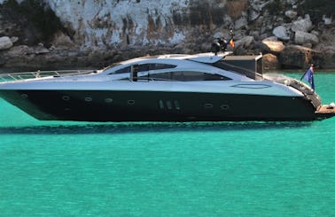 Charter this 1820 hp Sunseeker Predator 82 for 12 People in Ibiza Spain