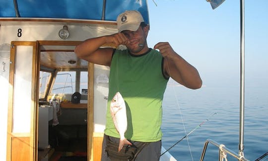 Taxi Boat Excursions onboard 26' Semideplasman Boat in Punat