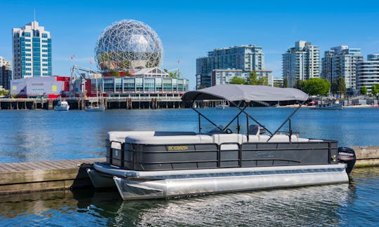 Stanley Park, False Creek, English Bay! Pontoon Rental in Vancouver, British Columbia