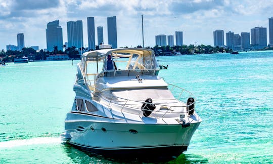 Luxury 43' Silvertone Sport Flybridge In Miami ($200 Per Hour)