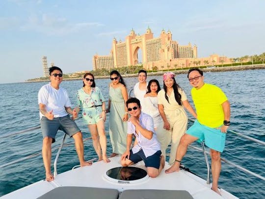 1 Hour FREE JETSKI | Premium 55ft Private Dubai Yacht For 18 People