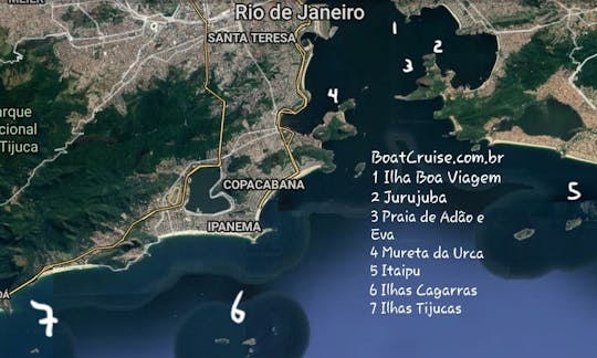 Speed Boat Rental in Marina da Gloria, Rio de Janeiro