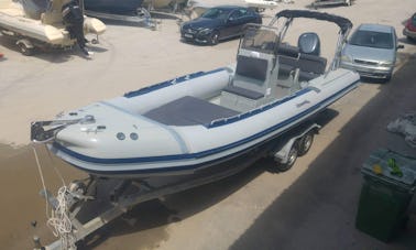Get this Fast Oceanic Ribs Millennium 700 in Lefkada, Greece