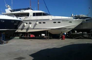 Crewed Posillipo Technema 58 Motor Yacht Charter for 8 People in Terracina, Italy