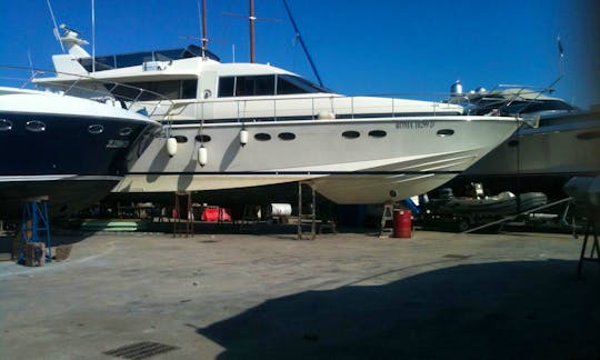 Crewed Posillipo Technema 58 Motor Yacht Charter for 8 People in Terracina, Italy