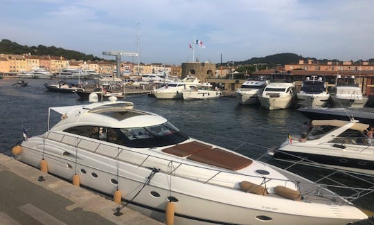 Iate a motor V65' Open Princess /Cannes, Golfe Juan, St Tropez, Mônaco, Antibes