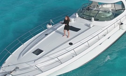 ALL INCLUSIVE Charter the Sea Ray 54 Power Mega Yacht in Playa del Carmen up to