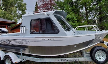 Expérience de pêche sur un bateau de pêche Hewescraft Pro V 200 de 22 pieds à Homer, en Alaska