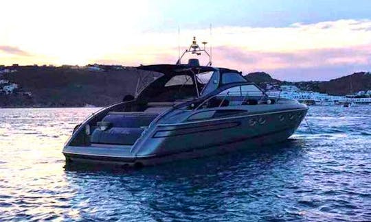 Princess V52 Luxury Power Mega Yacht Rental in Mykonos, Ornos