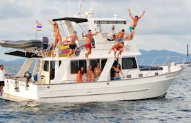 Crewed Charter - 44' Trawler Yacht to Cruise on Chalong Bay in Phuket, Thailand