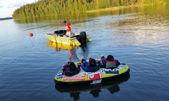 15-Minutes Towing Toys Rides in Hollola, Finland!