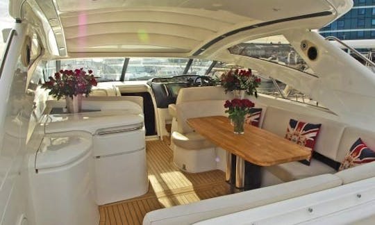 Princess v48 Power Mega Yacht Rental in London, England for 10 person!