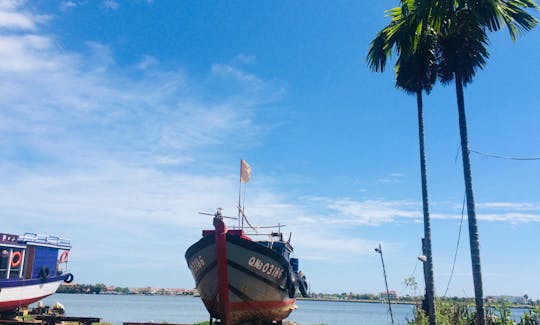 lovely coastal with fishing boat