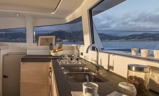 Bali 4.1 Sailing Catamaran for 12 People in Playa Blanca, Spain