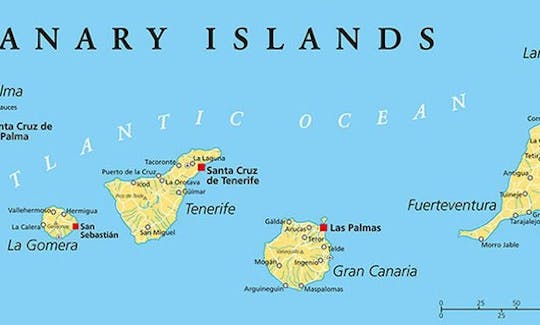 Private Sailing Trips in Canary Islands with Captain Dennis onboard First 45F5 Sailing Yacht