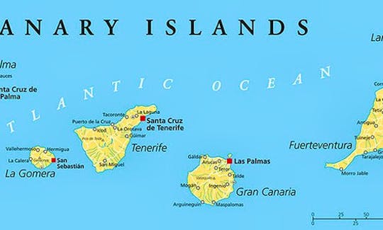 Private Sailing Trips in Canary Islands with Captain Dennis onboard First 45F5 Sailing Yacht